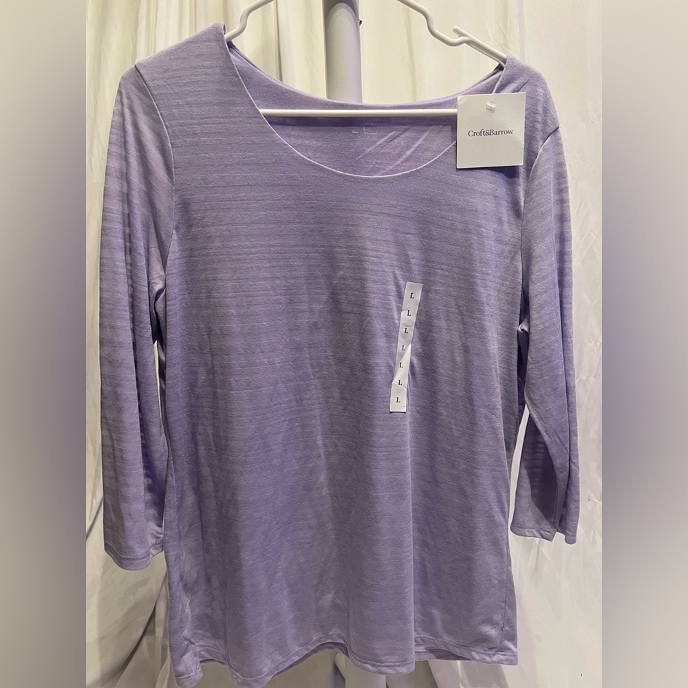NWT Lavender Shirt , Very Soft fabric